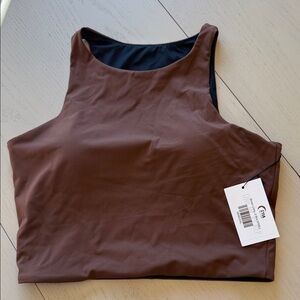 ZYIA Chocolate Brown Sleeveless Top